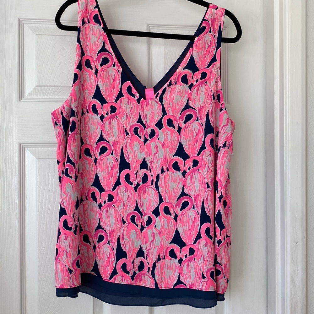 Lilly Pulitzer reversible Florin Tank Top V-neck